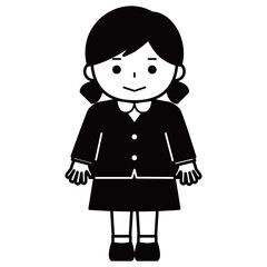 制服姿の女の子
