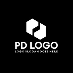 PD letter logo vector image