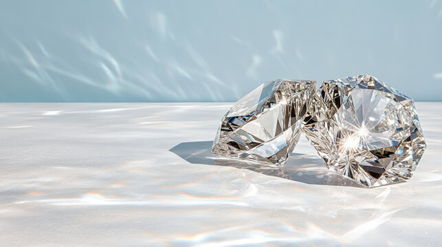 Brilliant diamond gem crystal sparkle prism light reflection luxury gemstone cut stone