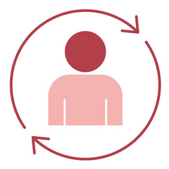 Retention red Icon
