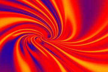 Abstract swirling vortex background in vibrant red, blue, and orange tones, creating a dynamic energetic spiral design with bold color movement, perfect for modern digital art and creative themes