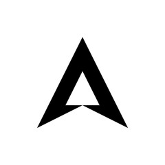 Letter A logo. Logo design. Template elements. Geometric abstract logo