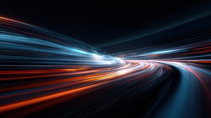 Abstract speed light trails background motion blur effect