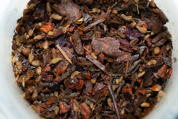 Macro Shot of Dry Fruit and Spices Mix