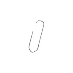 Angular Silver Metal Paperclip, Isolated PNG &ndash; Luxury Stationery