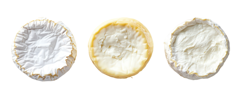 Three cuttlefish bones isolated on transparent background