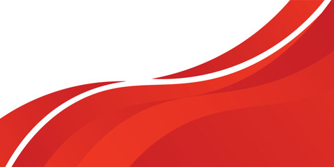 Vector red line background curve element with white space for text and message design, overlapping layers, vector