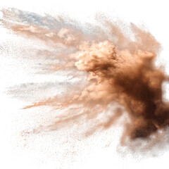 Dramatic explosion of vibrant colored powder artistic concept with dynamic motion and visual impact creating a captivating scene