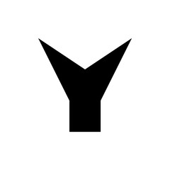 Letter Y logo. Logo design. Template elements. Geometric abstract logo