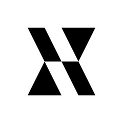 Letter X logo. Logo design. Template elements. Geometric abstract logo