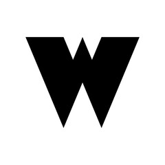 Letter W logo. Logo design. Template elements. Geometric abstract logo