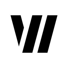 Letter W logo. Logo design. Template elements. Geometric abstract logo