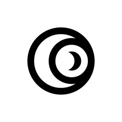 Letter O logo. Logo design. Template elements. Geometric abstract logo