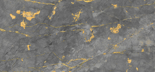 Black marble with golden curly veins, black marble natural pattern for background, abstract black and gold, black and yellow marble, hi gloss marble stone texture for digital wall tiles design.