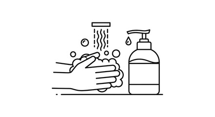 Washing hands to prevent disease with soap and water - essential hygiene practices for health