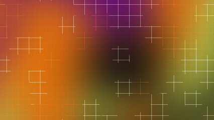 Halloween Glowing Grid Background with Orange Purple and Green Gradient