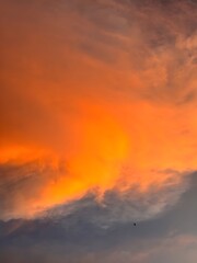 sunset in the clouds