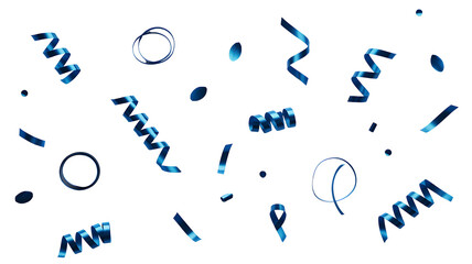 Abstract blue light streaks and circles on a dark background