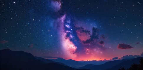 Night sky ablaze with stars forming a celestial constellation, cosmic dust and nebulae visible Perfect for astrology, astronomy, space, and fantasy themes , astronomical, outer space, signs