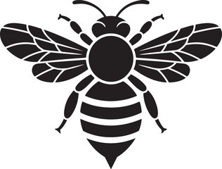 Bee Svg vector silhouette illustration