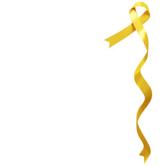yellow awareness ribbon