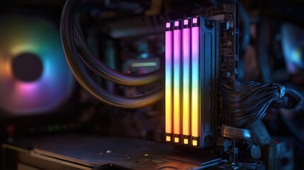 Colorful computer ram modules