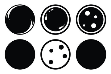 simple farm  harvest moon symbol silhouette icon set. Agriculture, farming silhouette icons