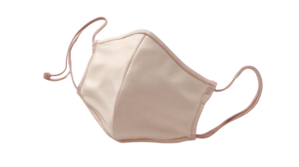 Elegant textured face mask isolated on transparent background