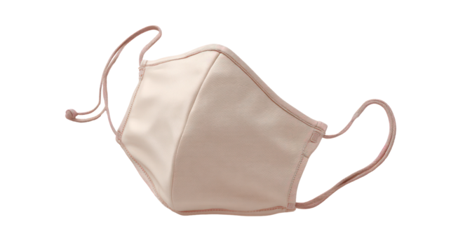 Elegant textured face mask isolated on transparent background