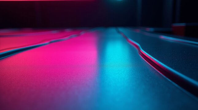 Textured surface with magenta and cyan lighting magenta light