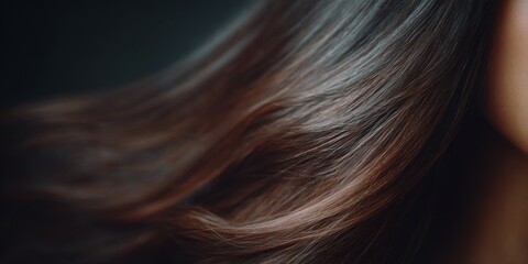 Fototapeta premium Woman with long brown hair