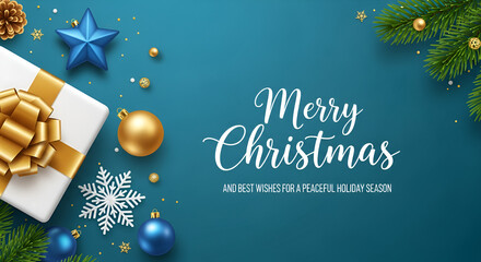 Christmas background, banner, frame, header, background or greeting card design. Vector Illustration
