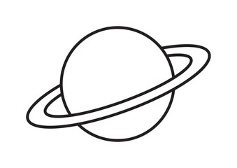 輪のある惑星のアイコン