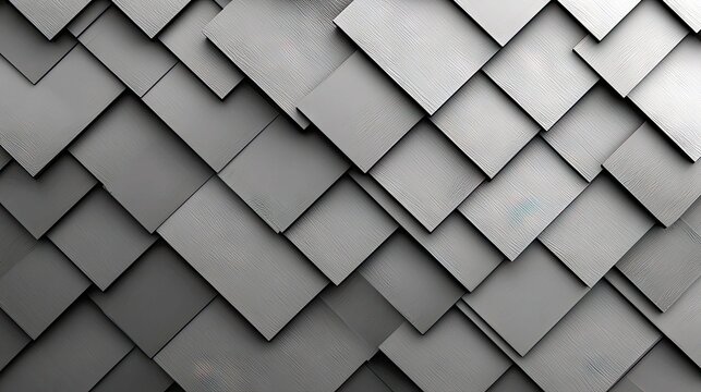 A close-up, abstract view of a repeating geometric pattern formed by overlapping grey squares, showcasing a subtle wood grain texture. - Powered by Adobe