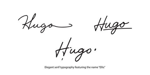 Elegant serif typography featuring the name “Ellis”, crafted with refined details and a timeless luxury aesthetic. Ideal for high-end branding, fashion identity, premium packaging