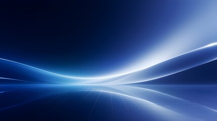 Luxury Sapphire Blue Futuristic Gradient Background with Soft Crystal Glow