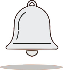 Get notified with simple clean bell icon on a vibrant colorful background