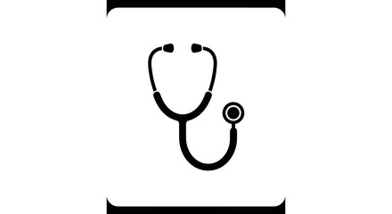 Stethoscope icon with transparent background