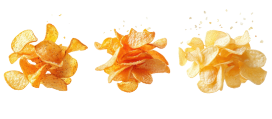 Three oranda goldfish swimming underwater isolated on transparent background