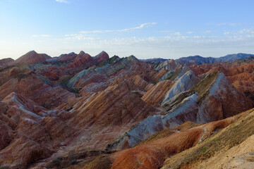 The Morning Hours at Zhangye Colorful Danxia
