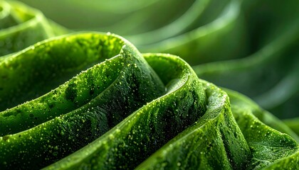 Close-up of cascading, textured, leafy plant structures