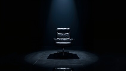 A masterfully designed luxury office chair offering exceptional support and prestige for visionary leaders and top tier professionals. Generative AI Illustration