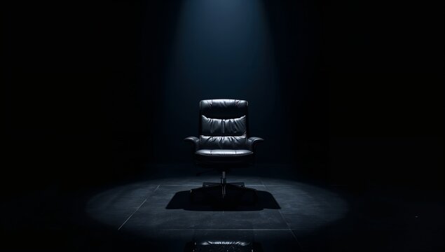 A masterfully designed luxury office chair offering exceptional support and prestige for visionary leaders and top tier professionals. Generative AI Illustration