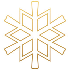 snowflake - gold