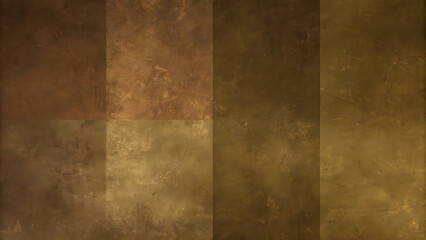 old grunge copper bronze background, rusty texture dark black effect, 3D paint