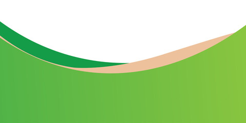 Obraz premium Curved Header and Footer Element