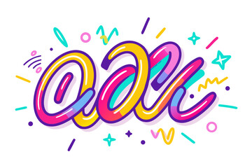 funky crayon doodle geometric shapes pattern icons