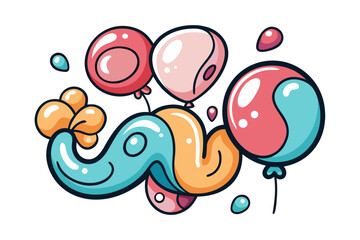 funky crayon doodle geometric shapes pattern icons