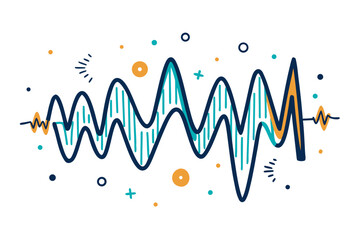 funky crayon doodle geometric shapes pattern icons