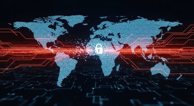 Digital fortress, secure global network and data protection for a connected world innovation - Powered by Adobe